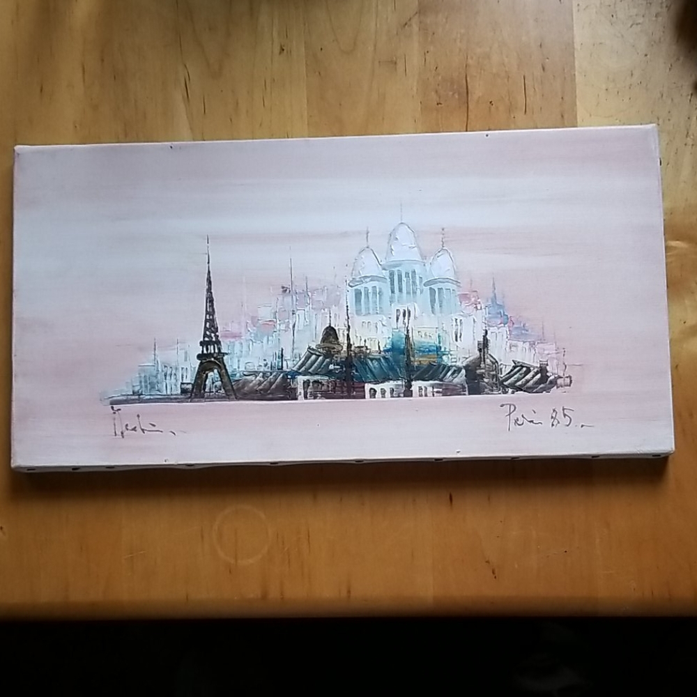 Vintage Paris Cityscape